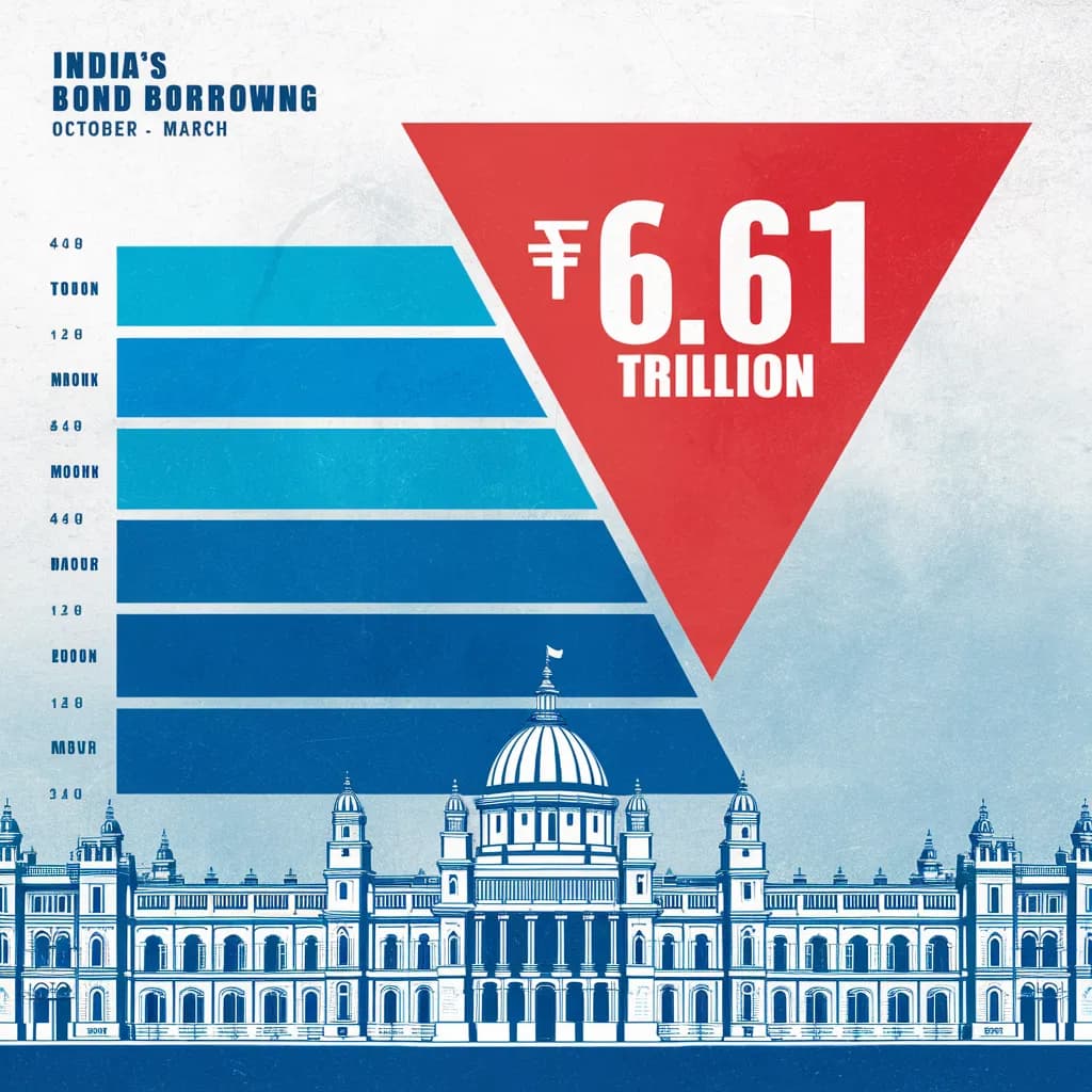 India Keeps Oct-Mar Bond Borrowing at ₹6.61 Trillion