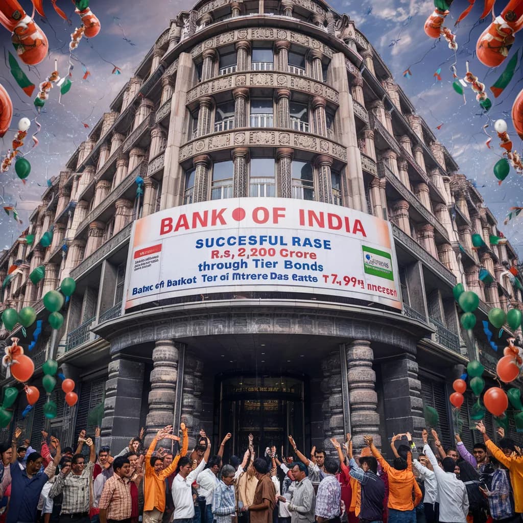 Bank of India Raises Rs 2,500 cr via tier-II Bonds at 7.49%