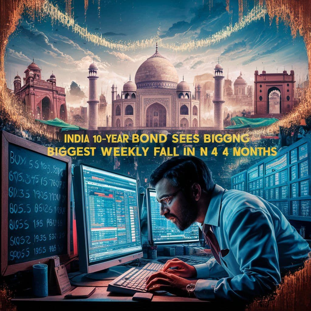 India 10-year bond yield sees biggest weekly fall in 4 months