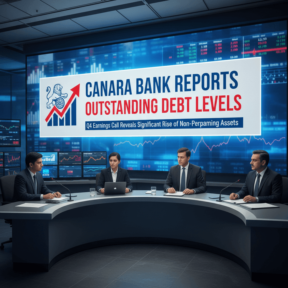 Canara Bank Reports ₹54,403 Crore In Outstanding Debt Levels