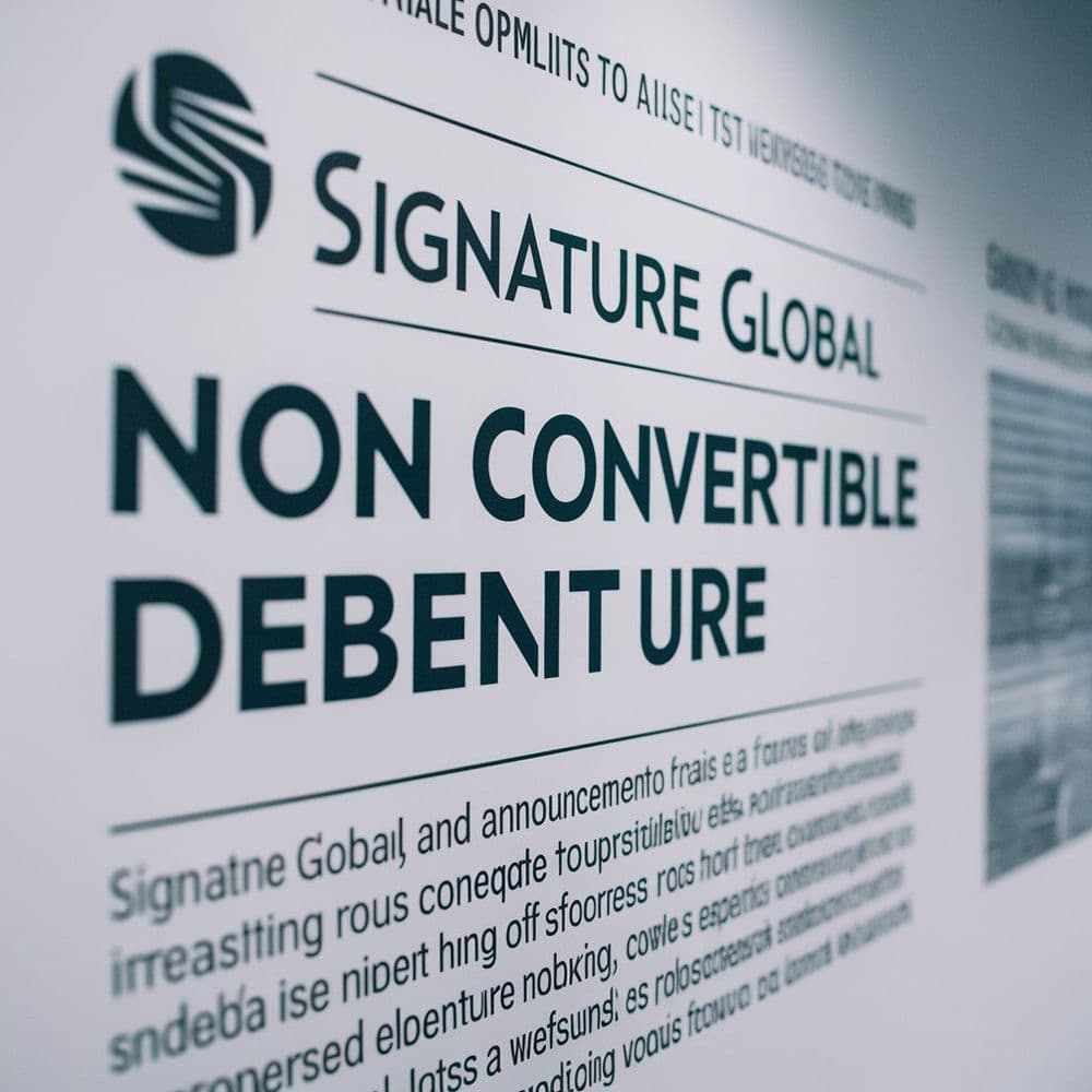 Signature Global to Raise ₹875 Cr Via NCD Issue Next Week