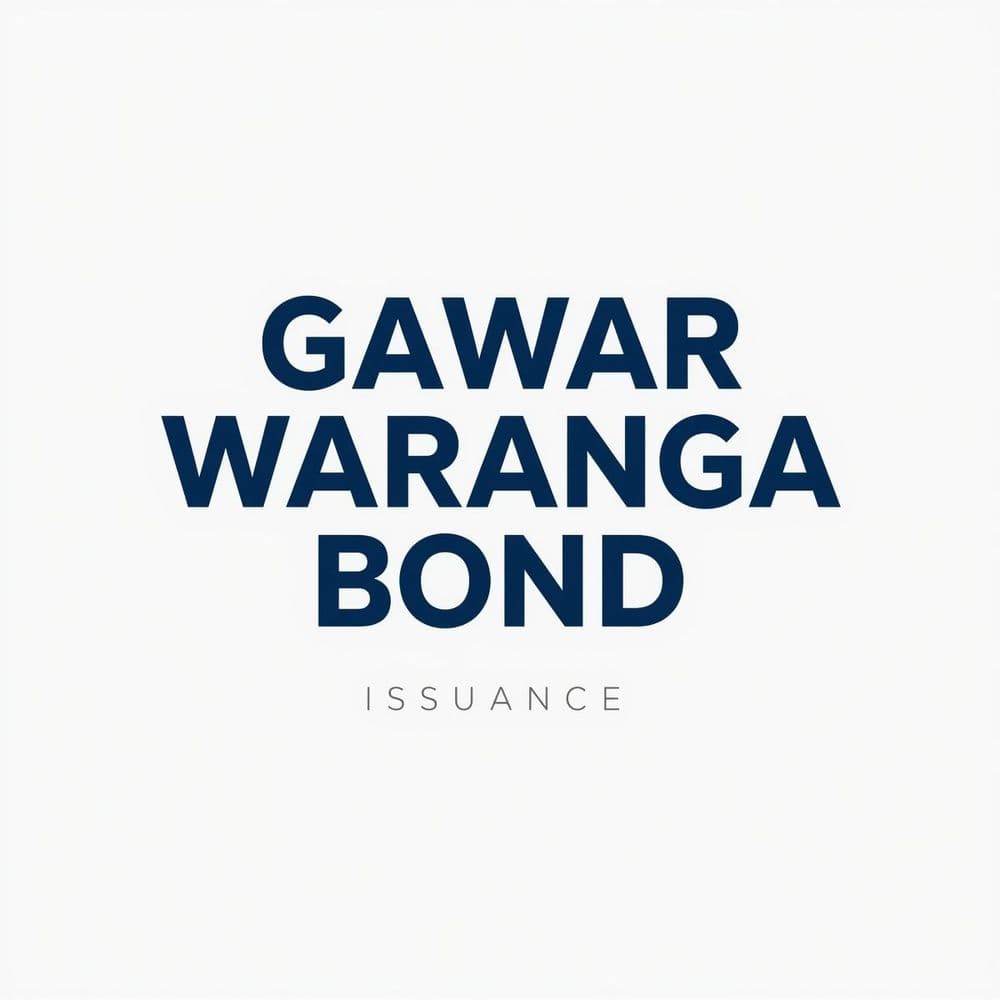Gawar Waranga Plans Multi-Tenor Bond Issuance