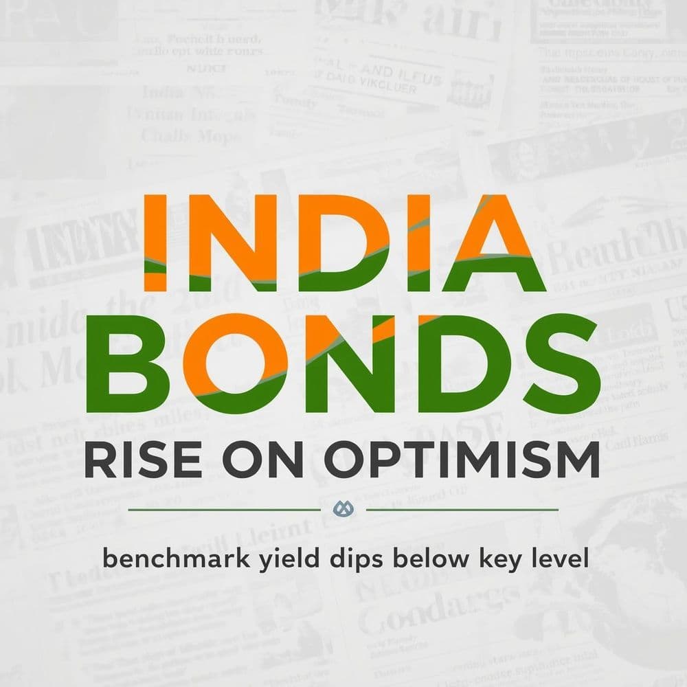 India Bonds Rise on Optimism; Benchmark Yield Dips Below Key Level