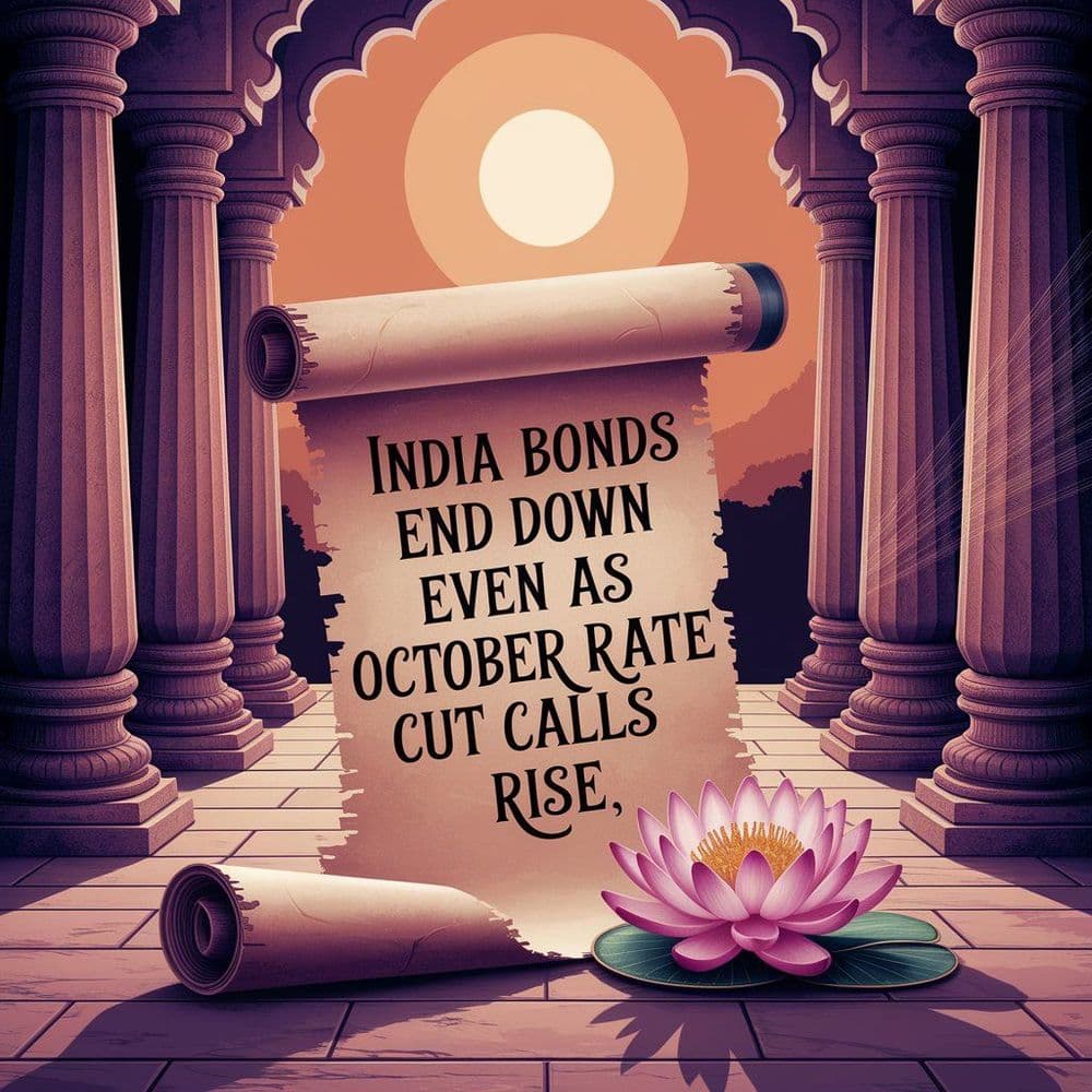 India Bonds End Down Even As October Rate Cut Calls Rise