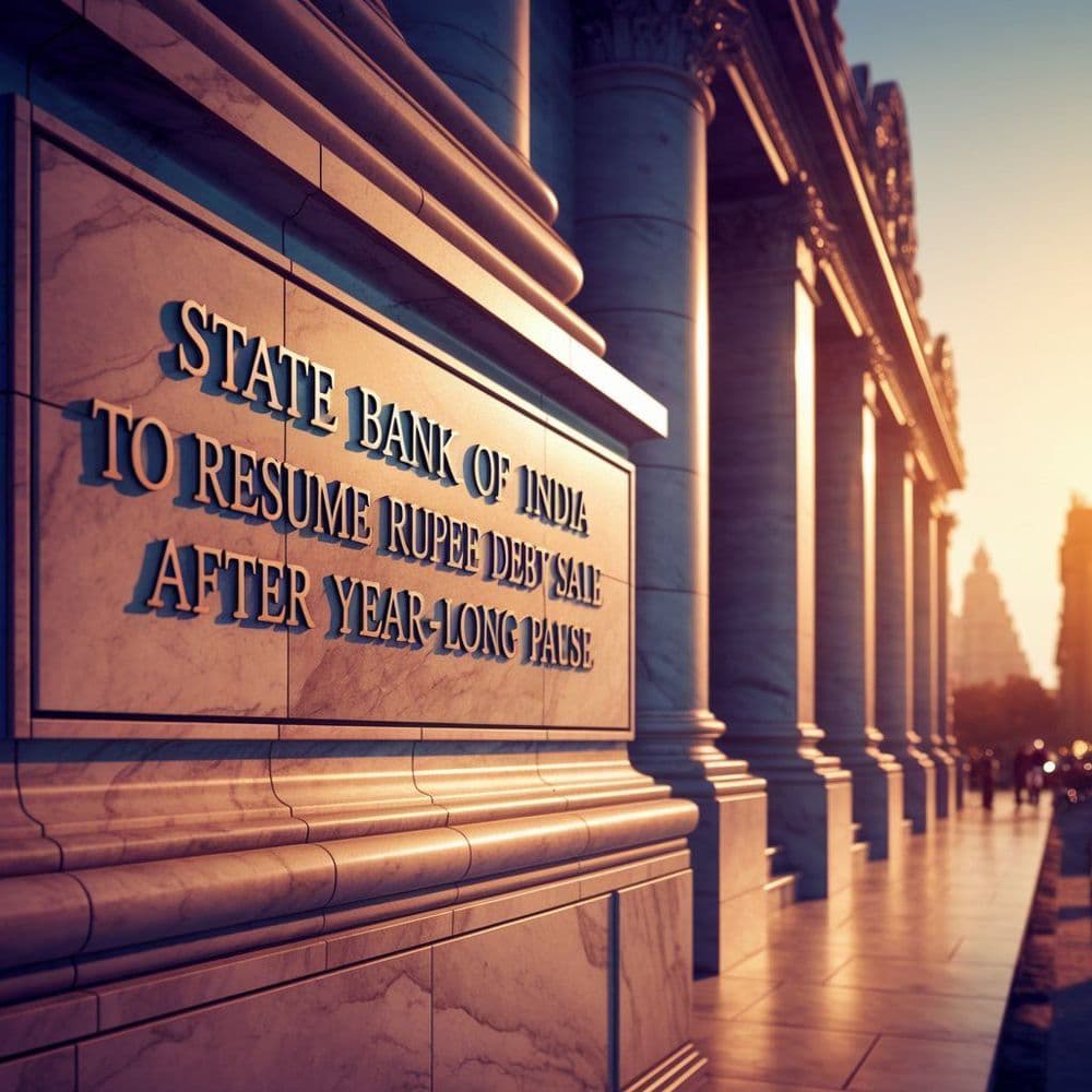 State Bank Of India To Resume Rupee Debt Sale After Year-Long Pause