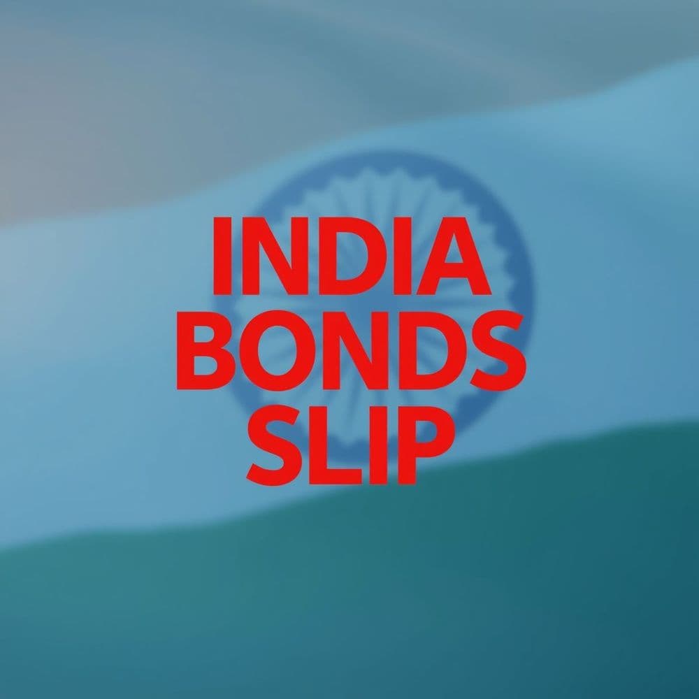 India Bonds Slip Amid Heavy Supply and Surprise Cash Drain