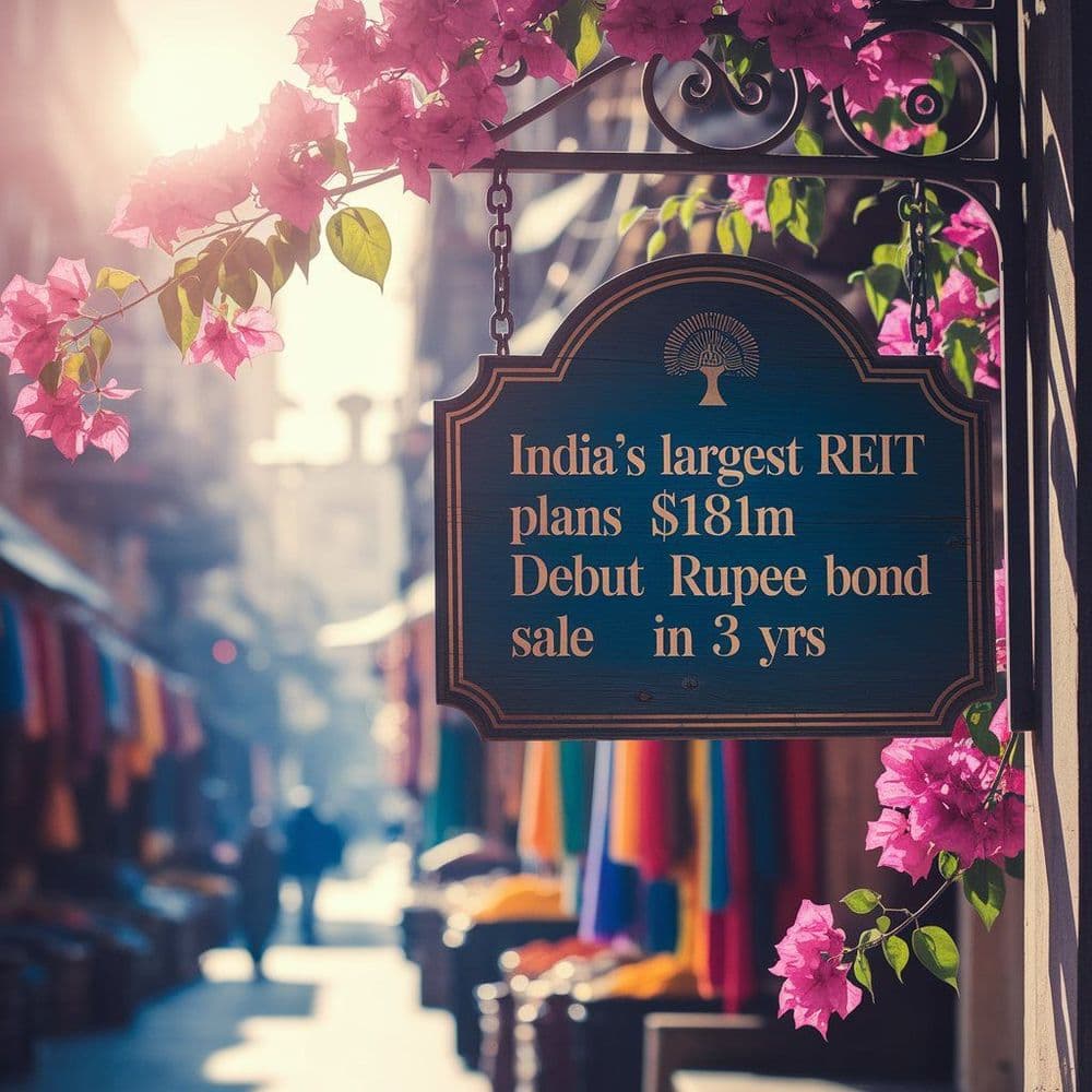 India’s largest REIT plans $181m debut rupee bond sale in 3 yrs