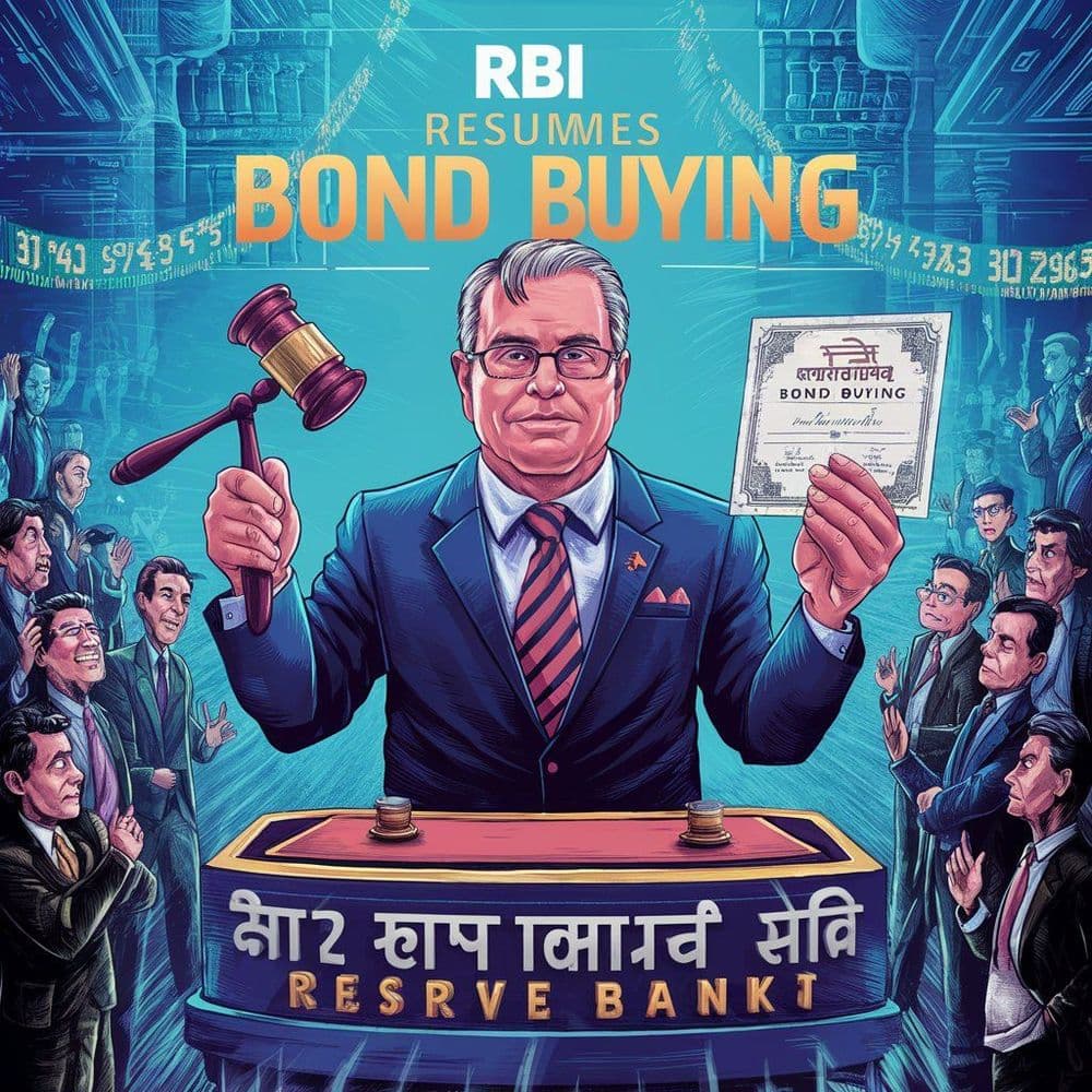 RBI Resumes Bond Buying after Six Months, Yields Ease