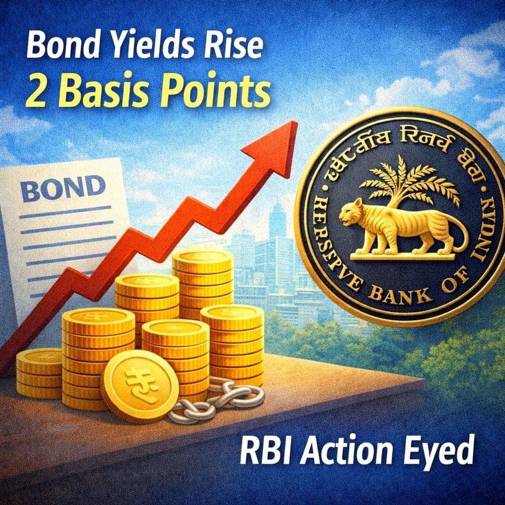 Bond Yields Rise 2 Basis Points As Brent Oil Cools; RBI Action Eyed