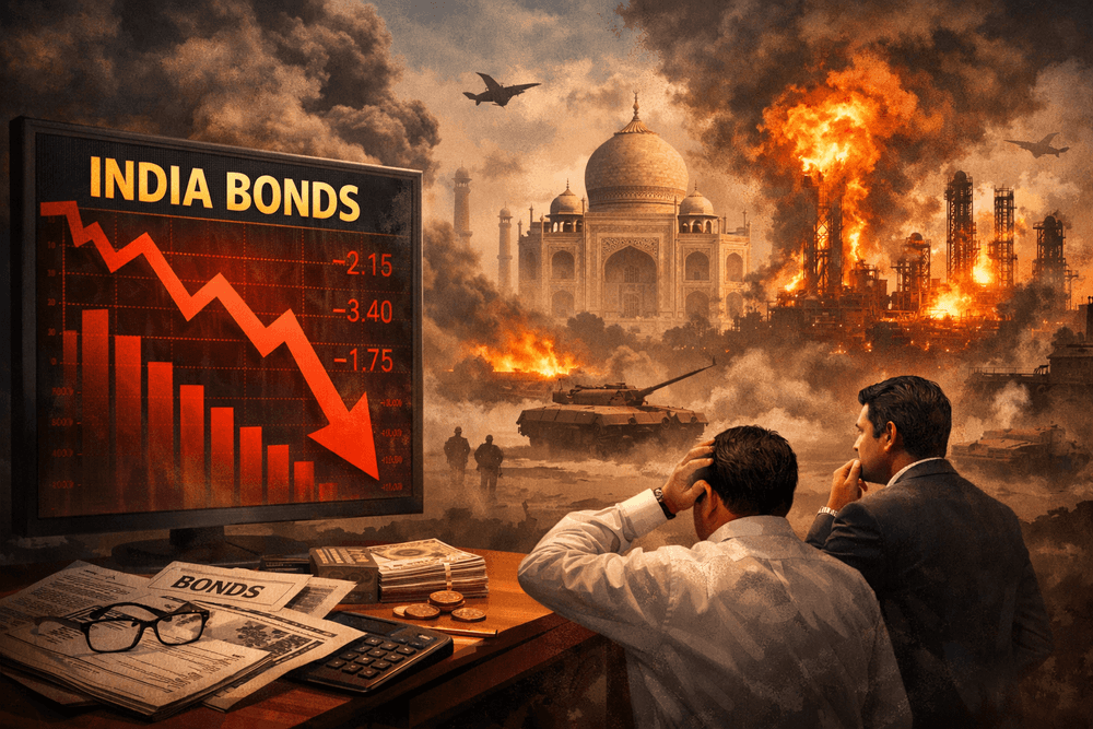 India Bond Prices Test New Lows Amid Escalating Mideast Warng Mideast War