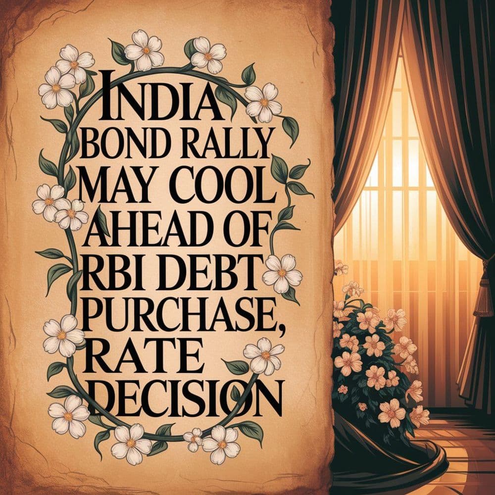India Bond Rally May Cool Ahead Of RBI Debt Purchase, Rate Decision