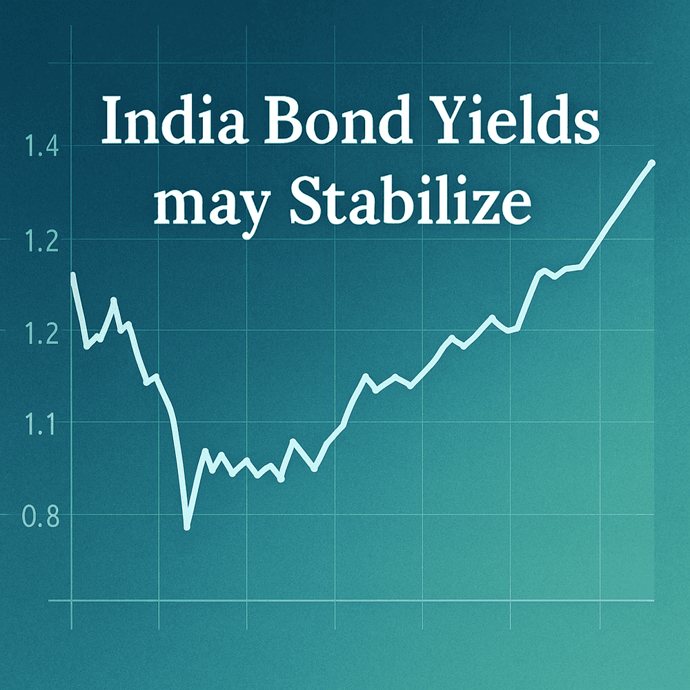 India Bond Yields may Stabilize, Fiscal Concerns Linger.